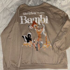 Disney Classic Bambi Tan Sweater